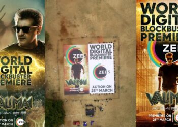 Valimai to premiere on Zee5 from 25 March, the biggest poster ever made for the release