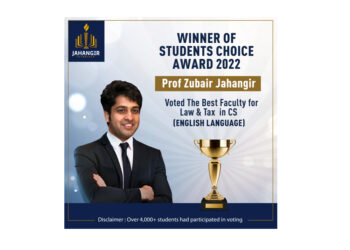 Jahangir Tutorials Voted Best CS Classes in English for CSEET, CS Executive, and CS Professional